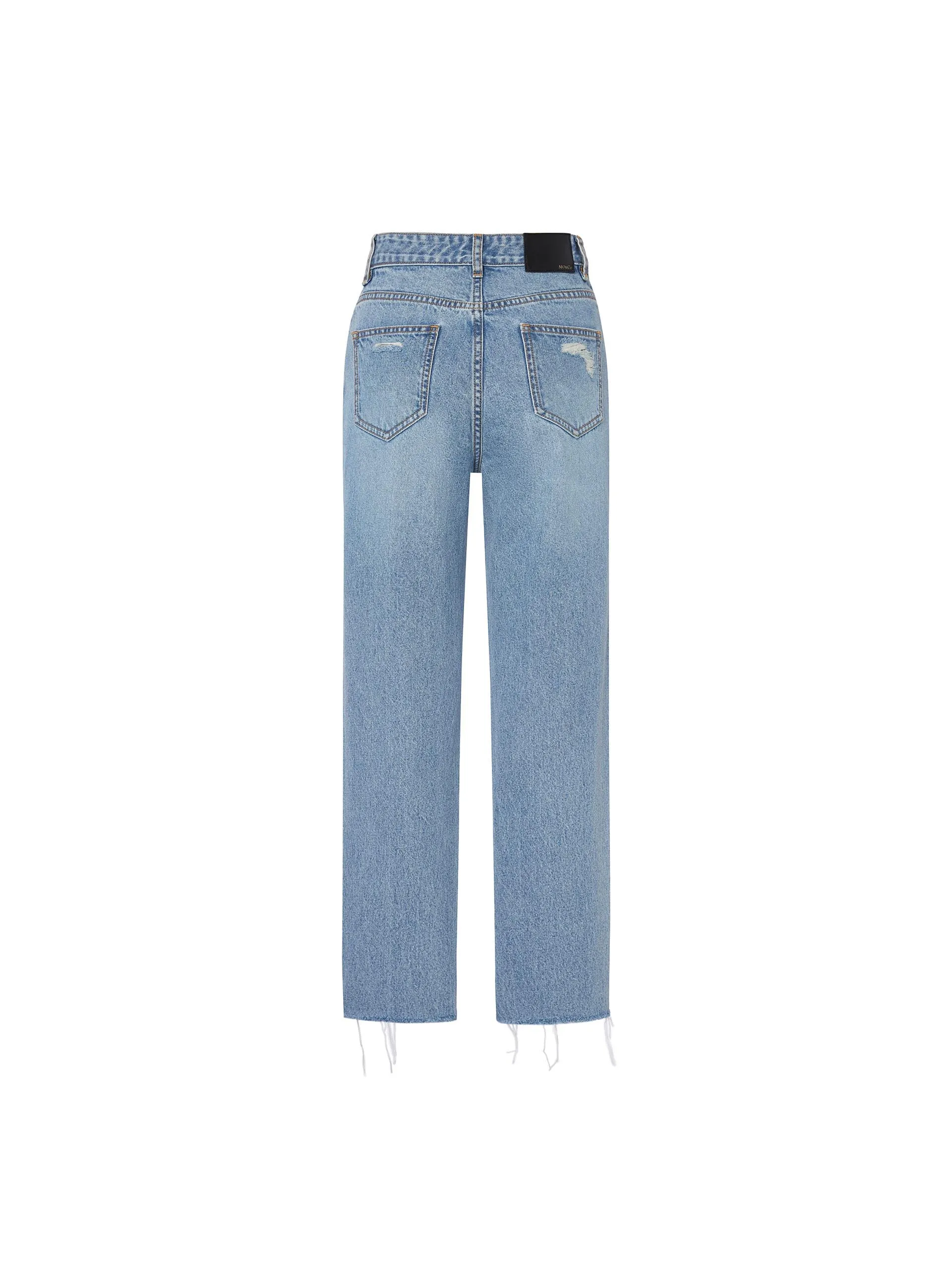 Asymmetric Ripped Jeans