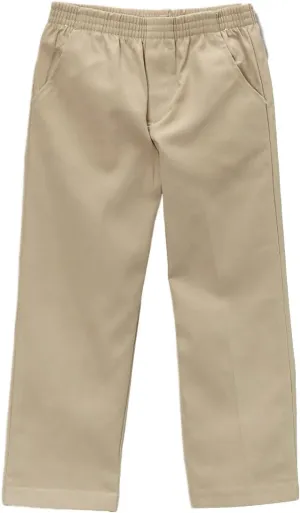 Boy's Uniform All Elastic Waist Pull-on Twill Pants BU03 CG04 JG05