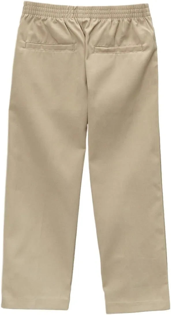 Boy's Uniform All Elastic Waist Pull-on Twill Pants BU03 CG04 JG05