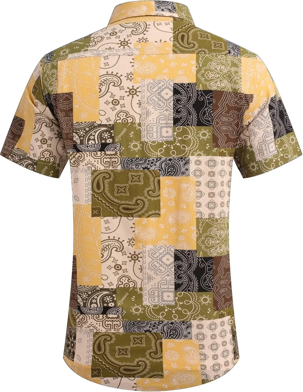 COOFANDY Men's Summer Beach Hawaiian Tropical Shirt Casual Short Sleeve Shirt