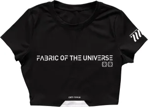 Fabric of the Universe Women's Techwear Fashion Crop Top T Shirt