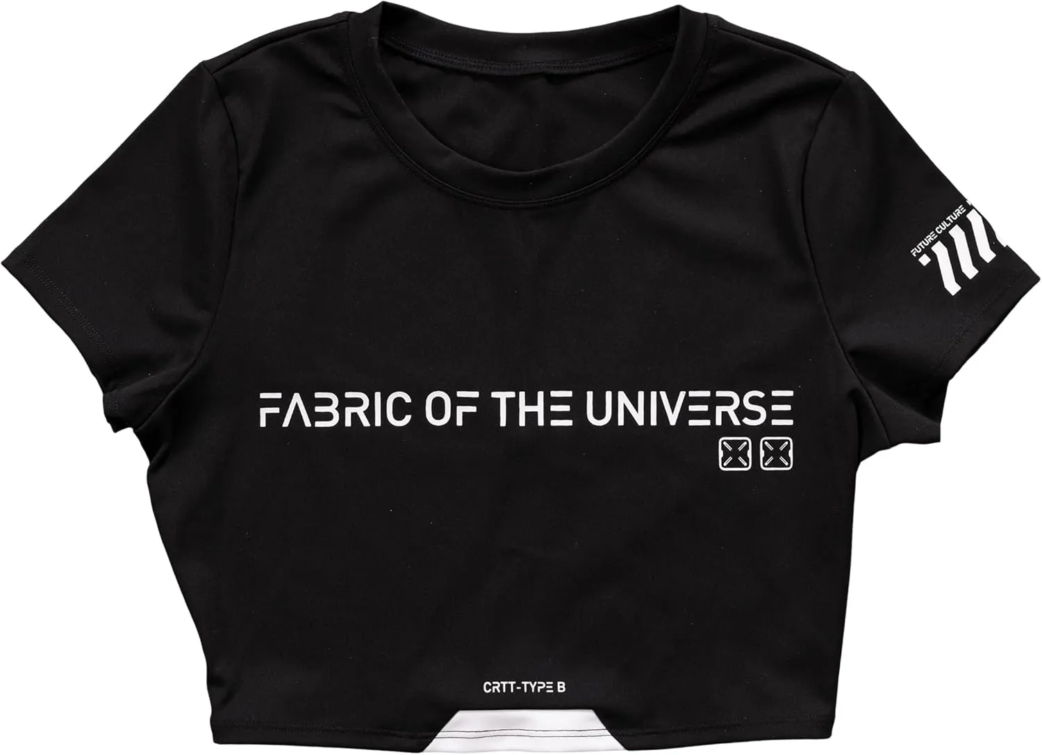 Fabric of the Universe Women's Techwear Fashion Crop Top T Shirt