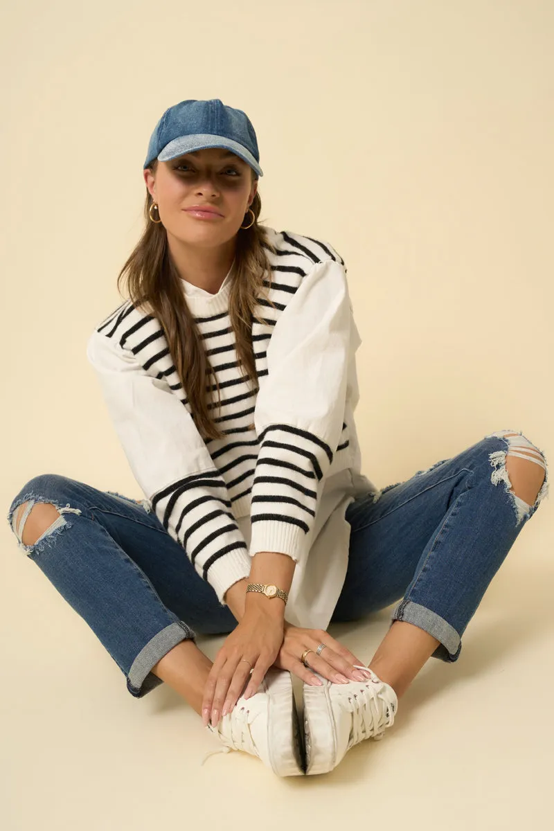Lost Temple Slim Fit Front Ripped Boyfriend Jeans