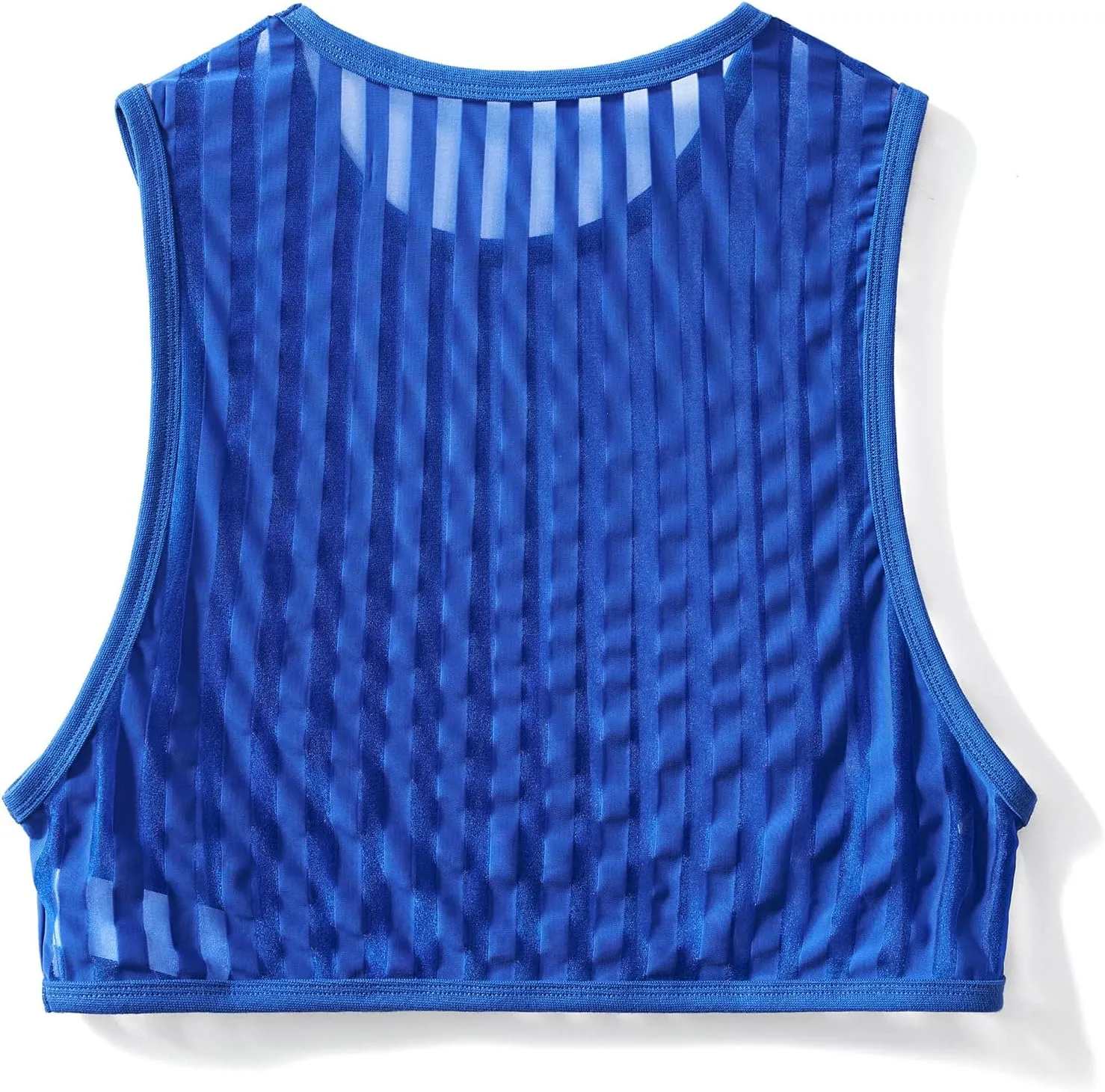 Men's Sexy Mesh Crop Tank Top for Party and Clubwear