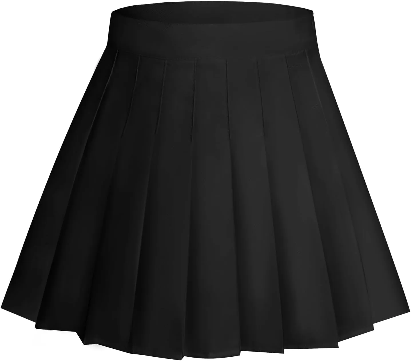 Rbenxia Womens Girl High Waisted Pleated Skirt A-Line Mini Skirt School Uniform Skater Tennis Skirts with Lining Shorts