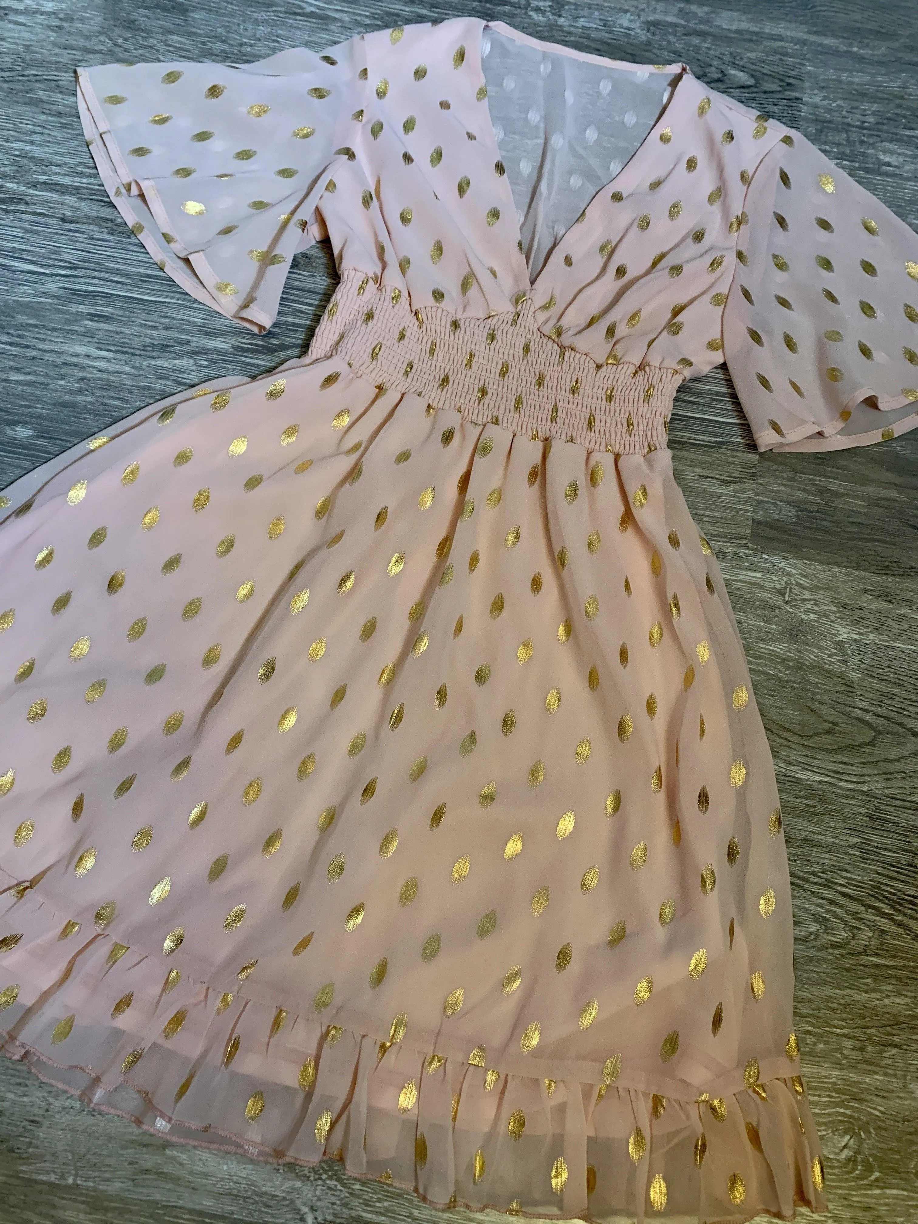 Thurn Golden Mini Dress